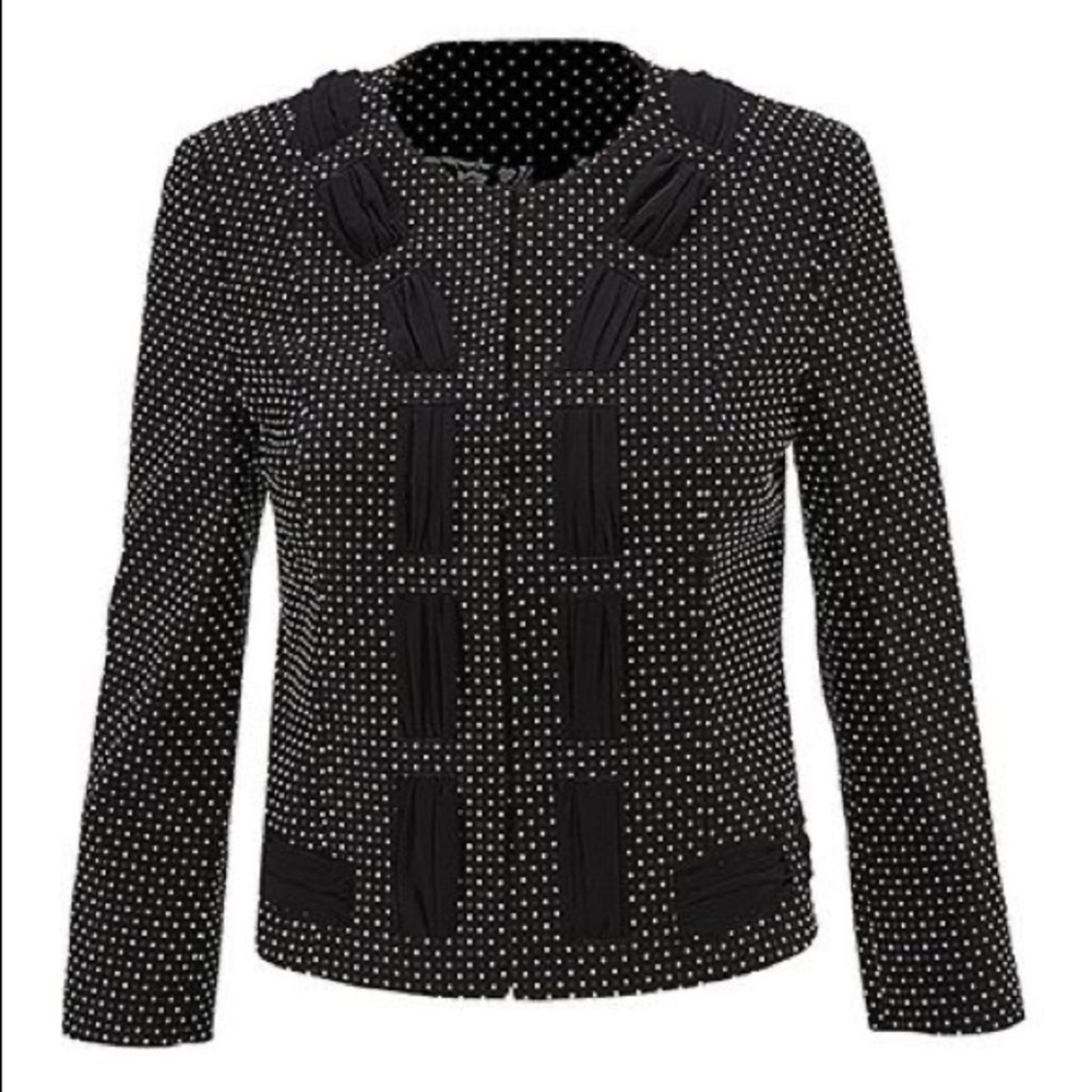 Cabi Black & White Dot Blazer
